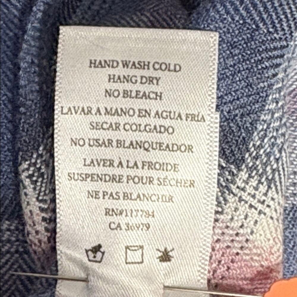 Rails Hunter Plaid Button Down Long Sleeve in Indigo Berry - Size Small - Picture 8 of 8